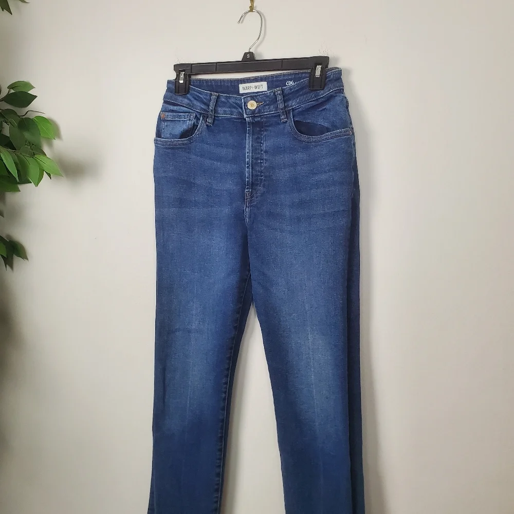 Warp + Weft CDG Paris High Rise Straight Jeans Size 6/28 - Picture 3 of 13